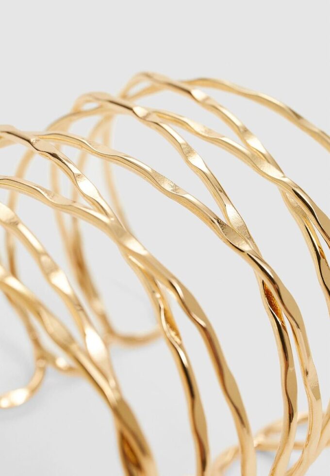 Krysset, stivt mansjett med rund arm