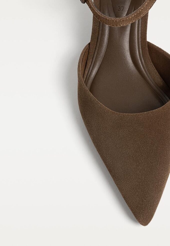 Lærsko med lav hæl