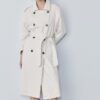 Lang, flytende trenchcoat