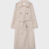 Lang, flytende trenchcoat