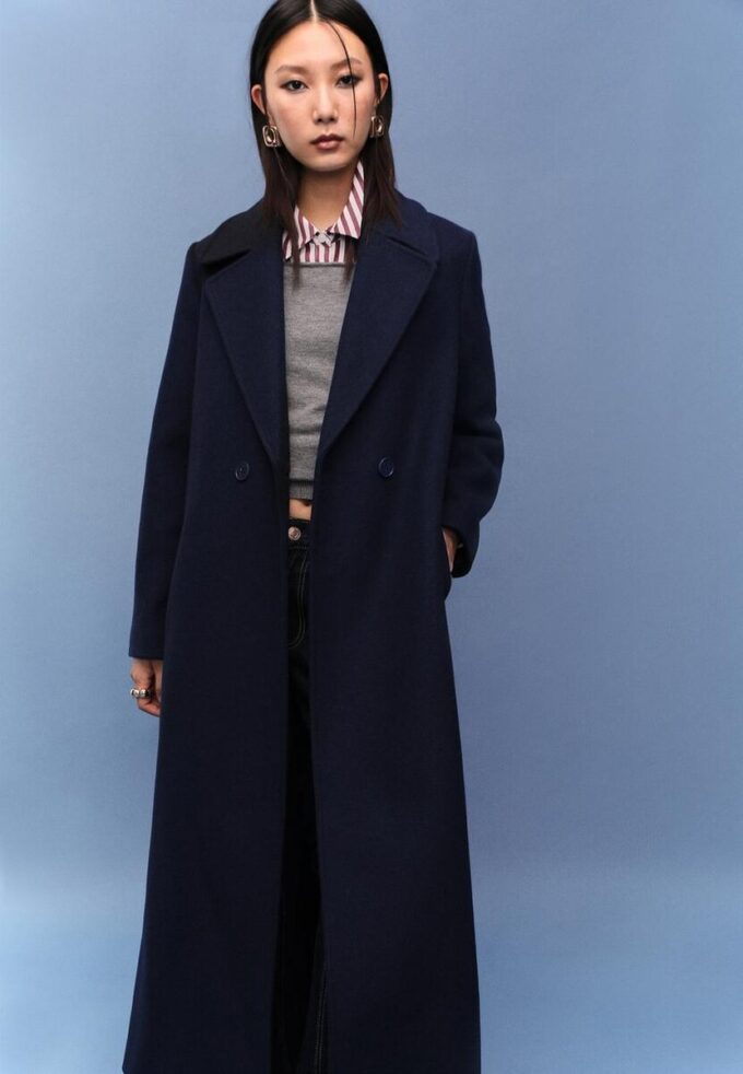 Lang kåpe med belte