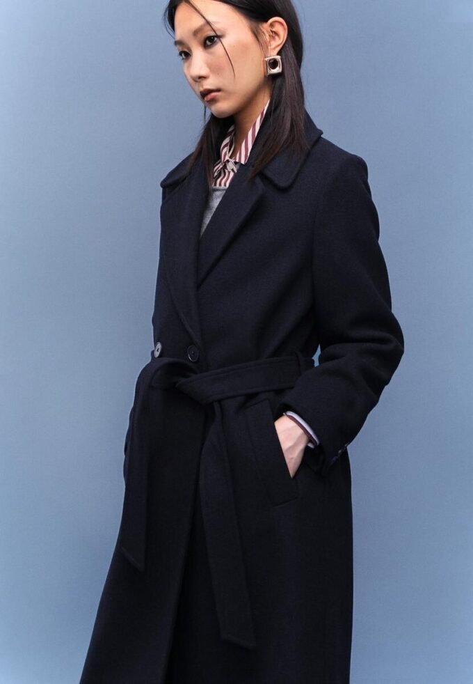 Lang kåpe med belte