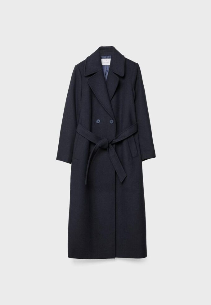 Lang kåpe med belte