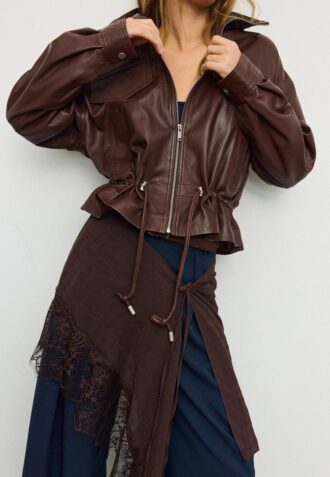 Lang pareo med rutemønster