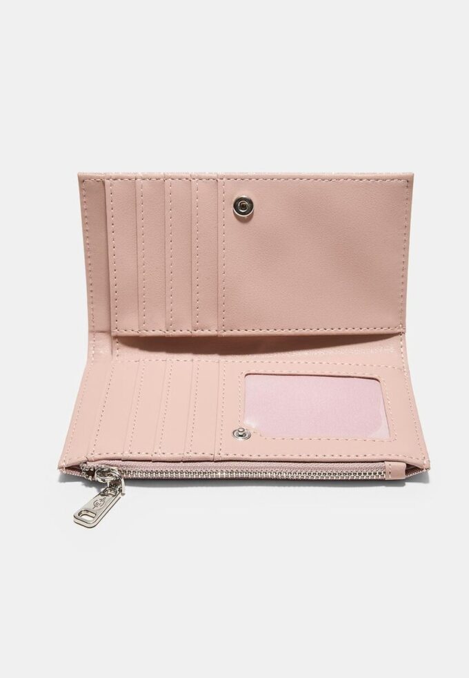 Lang, skimrende kortholderpung