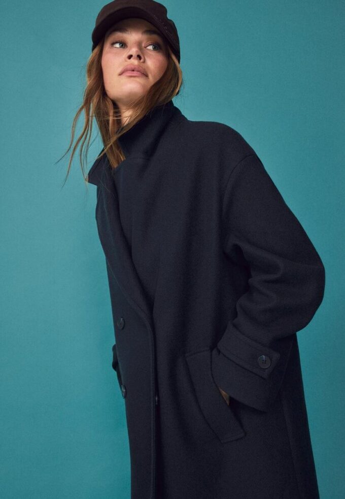 Lang, Soft-Touch oversize-kåpe