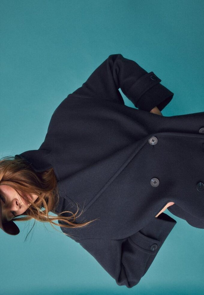 Lang, Soft-Touch oversize-kåpe