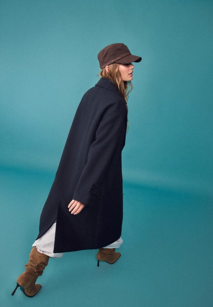 Lang, Soft-Touch oversize-kåpe