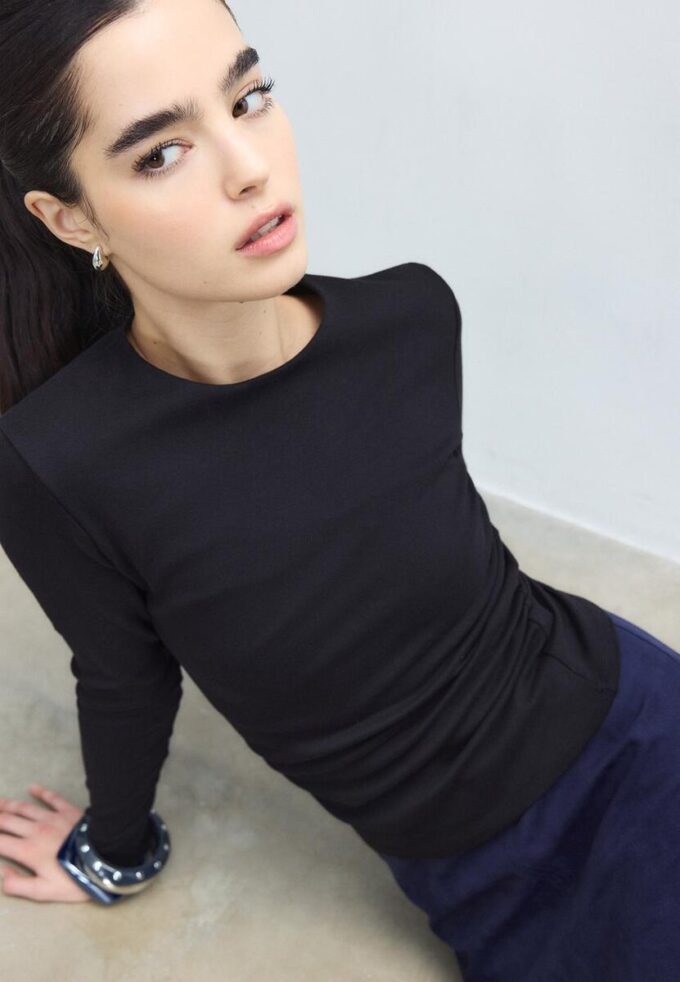 Langermet basisplagg T-skjorte