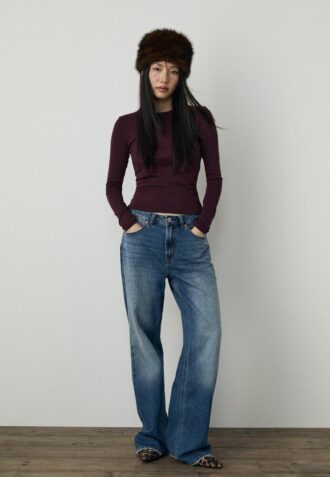 Langermet basisplagg T-skjorte