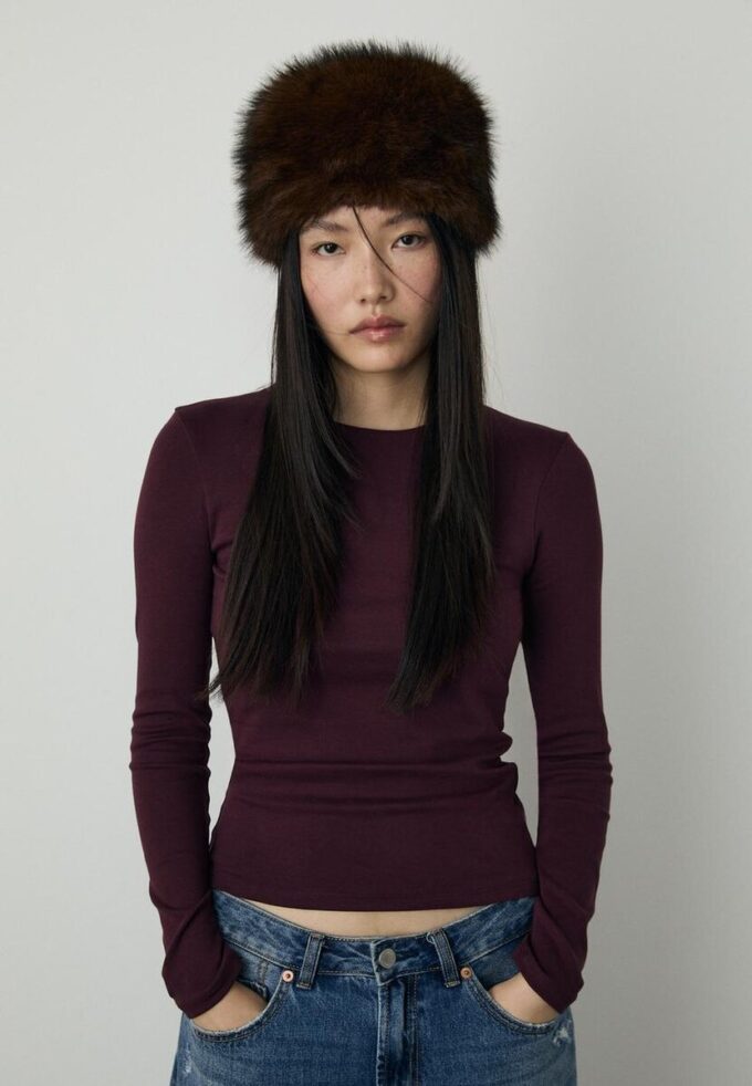 Langermet basisplagg T-skjorte