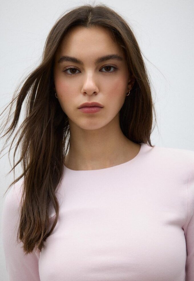 Langermet basisplagg T-skjorte