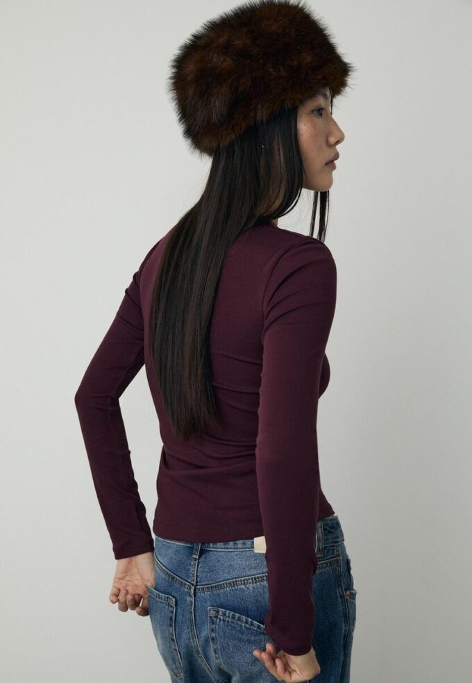 Langermet basisplagg T-skjorte