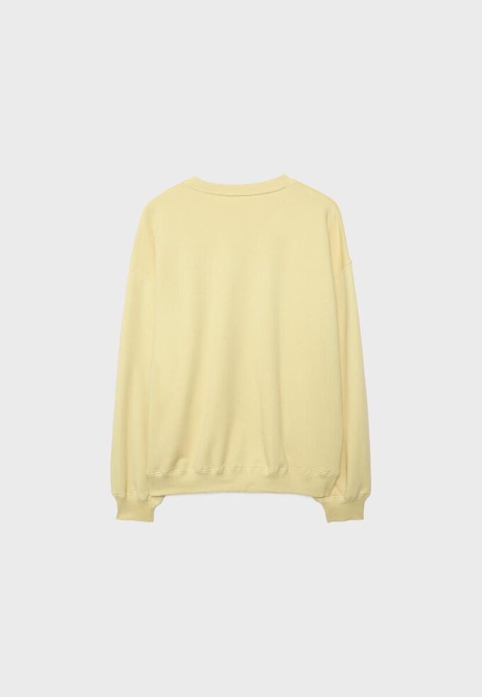 Langermet sweatshirt med rund hals og tekst