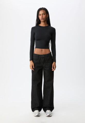 Langermet T-skjorte i polyamid