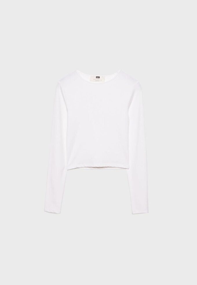 Langermet T-skjorte i polyamid