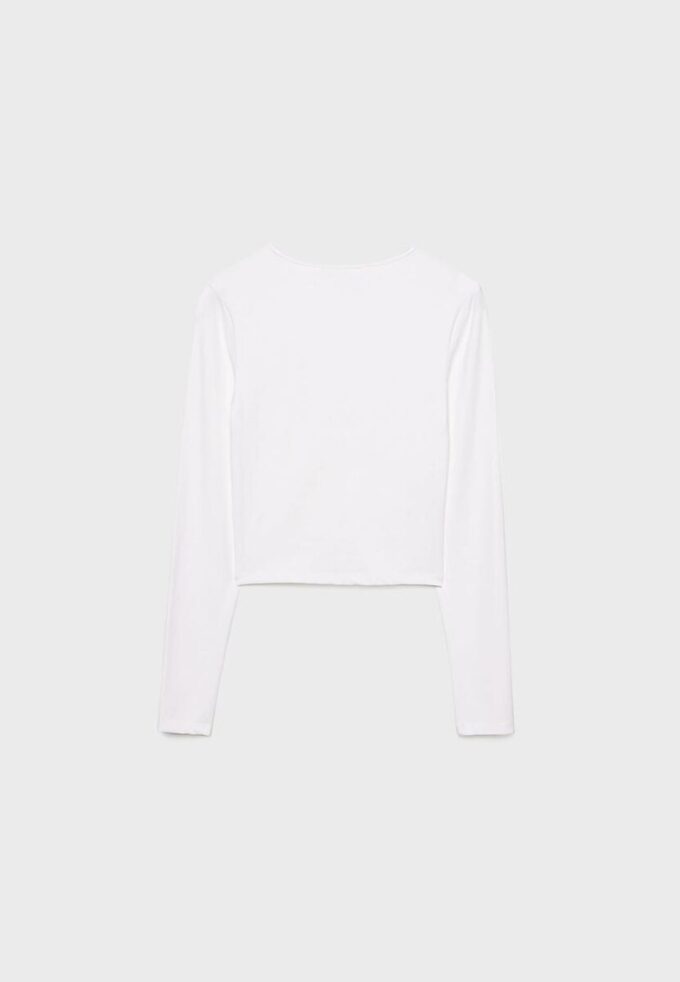 Langermet T-skjorte i polyamid