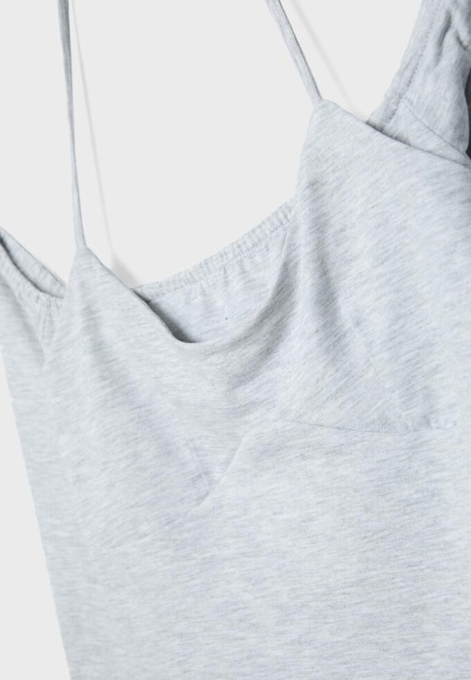 Langermet T-skjorte med halterneck