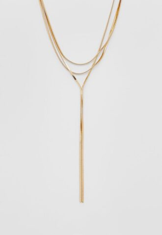 Langt halskjede med flere kjeder