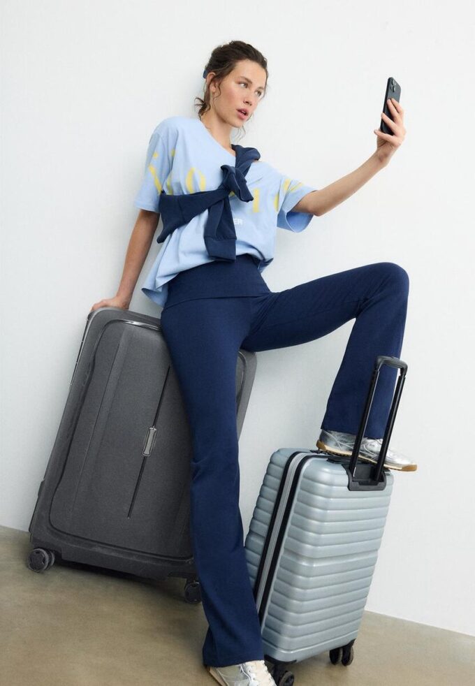 Leggings med utvidet ben