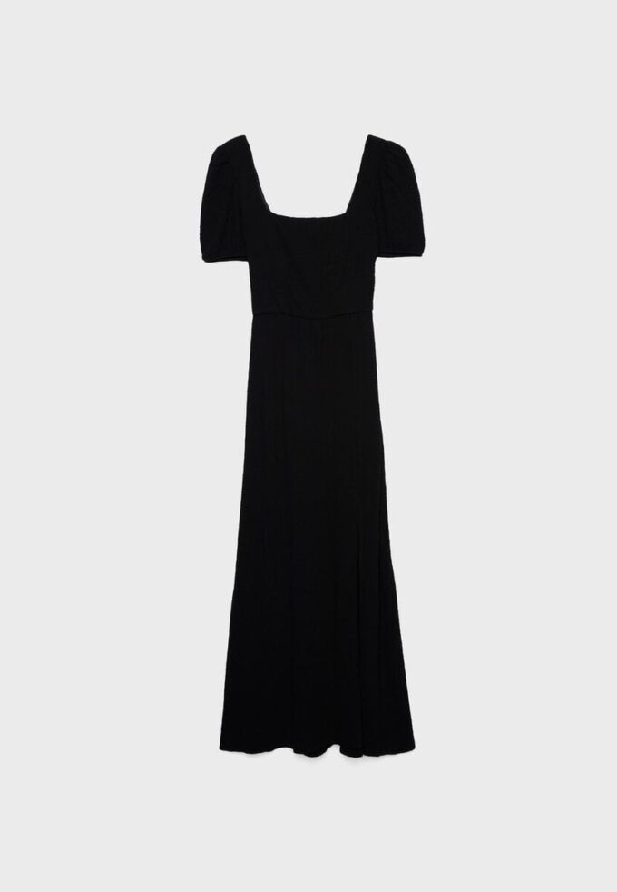 Løstsittende maxikjole med kryssrygg