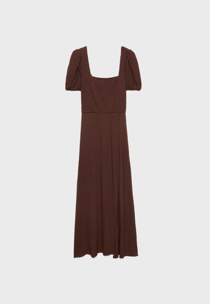 Løstsittende maxikjole med kryssrygg