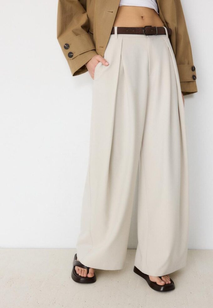 Maxi-Dart-bukser med belte