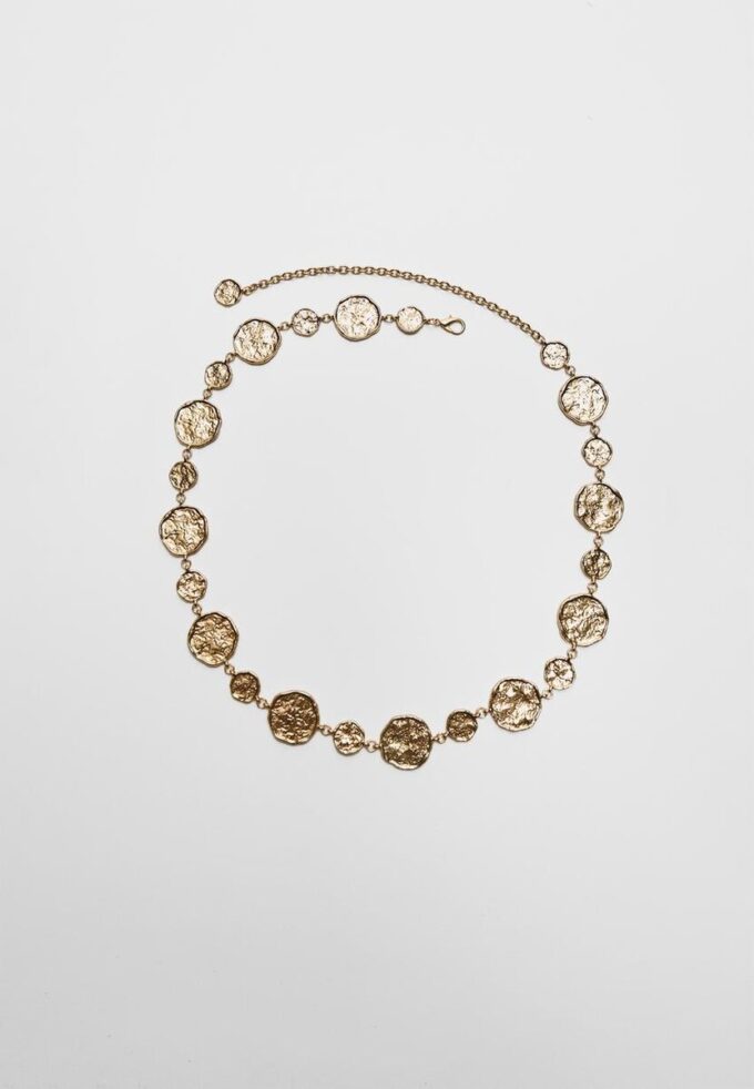 Metallbelter med runde plater