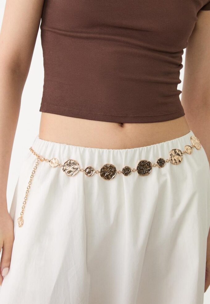 Metallbelter med runde plater