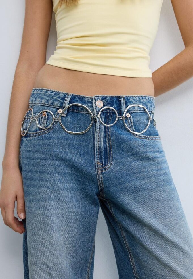 Metallbelter med store ovaler