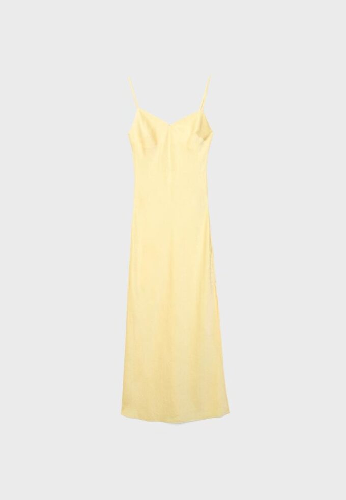 Midi-kjole i sateng