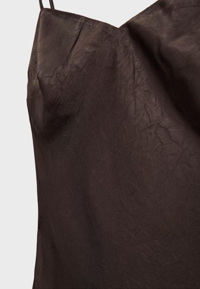 Midi-kjole i sateng