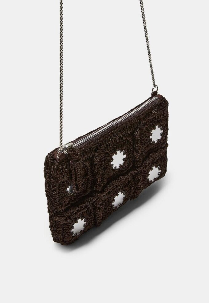 Mini Mirror Crochet Crossbody Bag