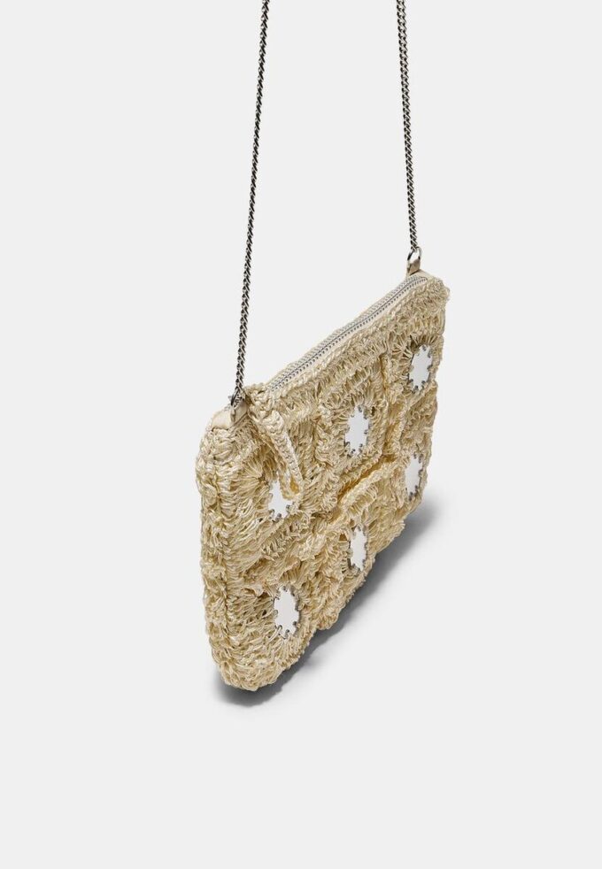 Mini Mirror Crochet Crossbody Bag