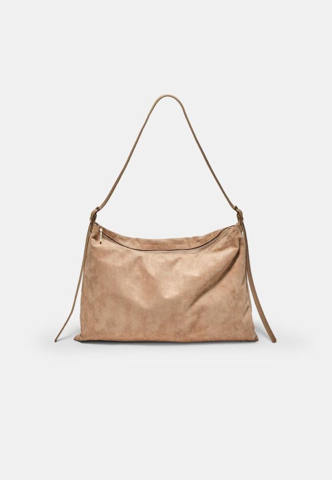 Mini Soft-Touch skulderveske med glidelåser