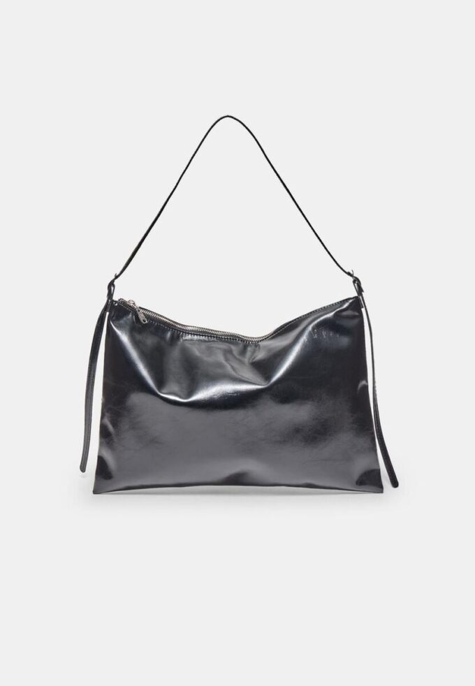 Mini Soft-Touch skulderveske med glidelåser