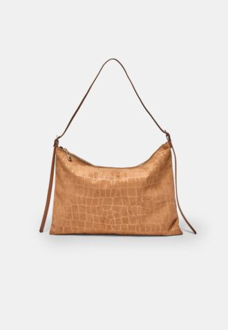 Mini Soft-Touch skulderveske med glidelåser