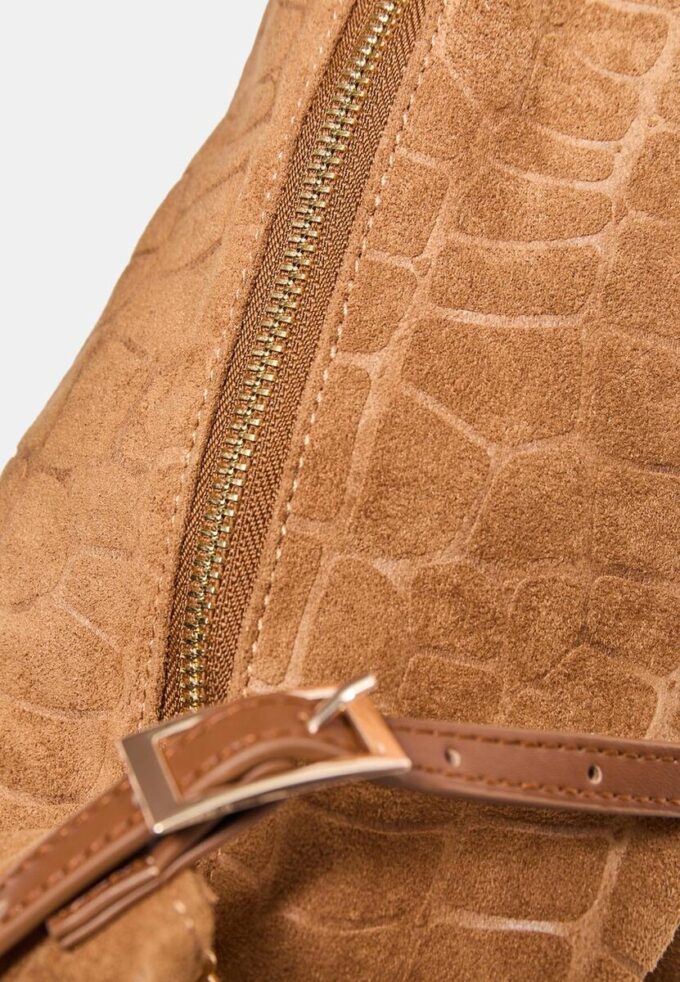 Mini Soft-Touch skulderveske med glidelåser