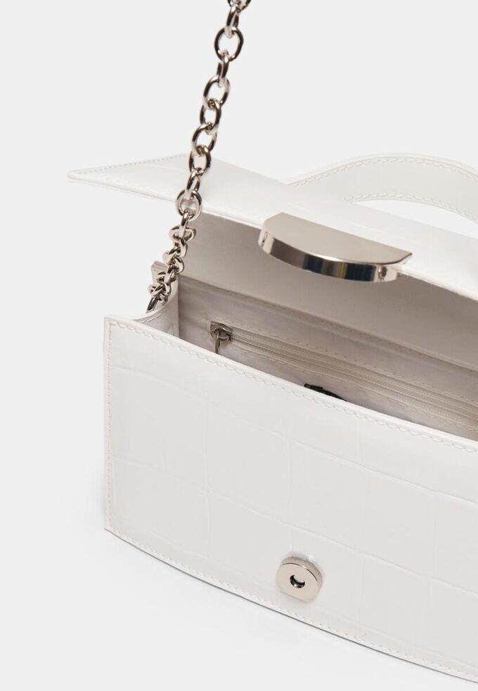 Mini stiv crossbody-veske med kokosnøtteffekt