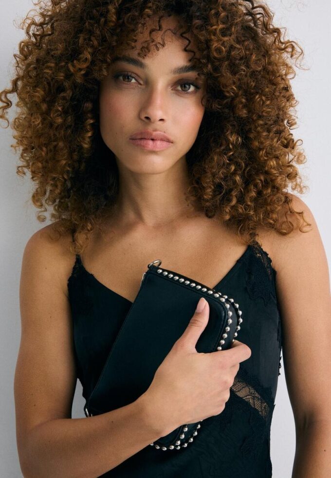 Mini-veske med perler