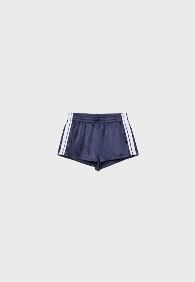 Minishorts med sateng-effekt
