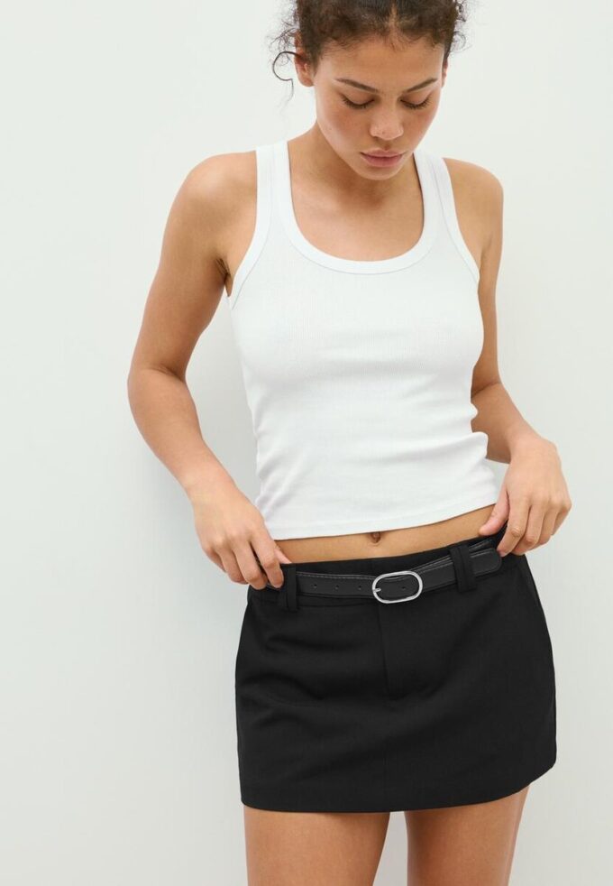 Miniskort med belte