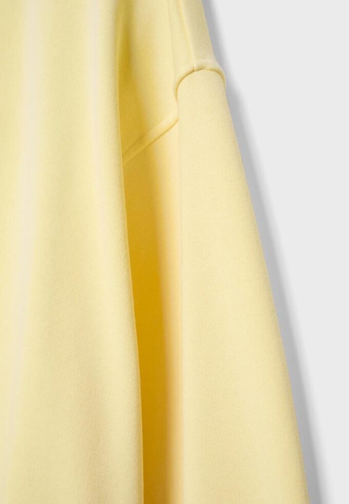 Mønstret bomber-sweatshirt med hette og trykk