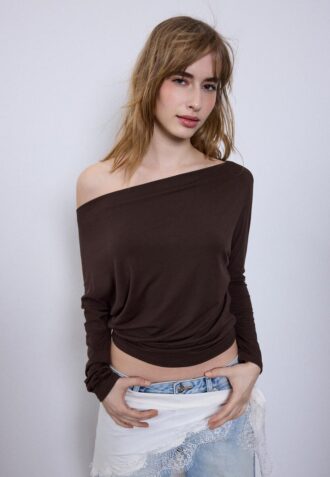 Modal asymmetrisk T-skjorte