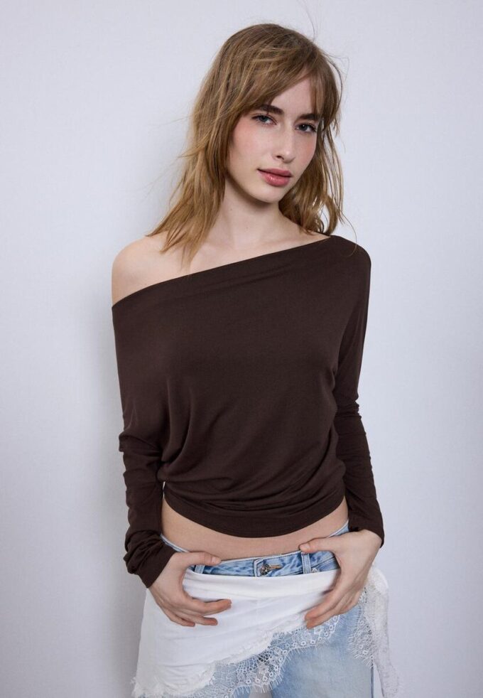 Modal asymmetrisk T-skjorte