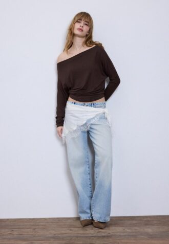 Modal asymmetrisk T-skjorte