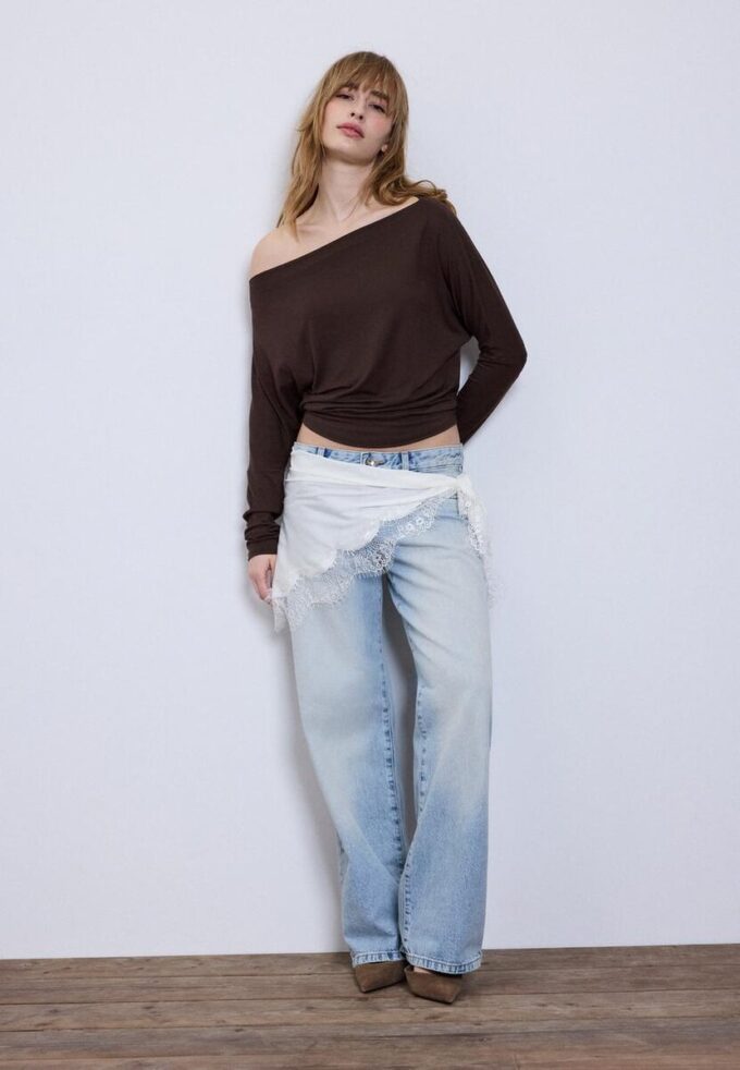 Modal asymmetrisk T-skjorte