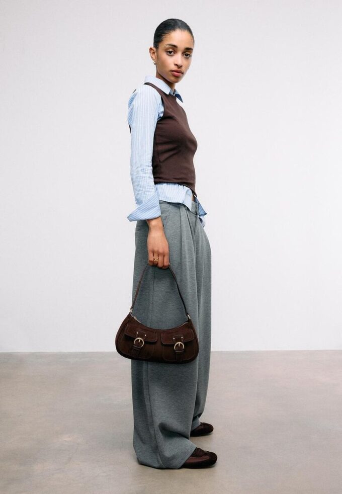 Moon skulderveske med lommer