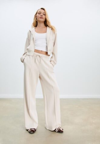 Myk sweatshirt med glidelås