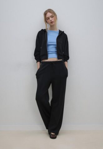 Myk sweatshirt med glidelås